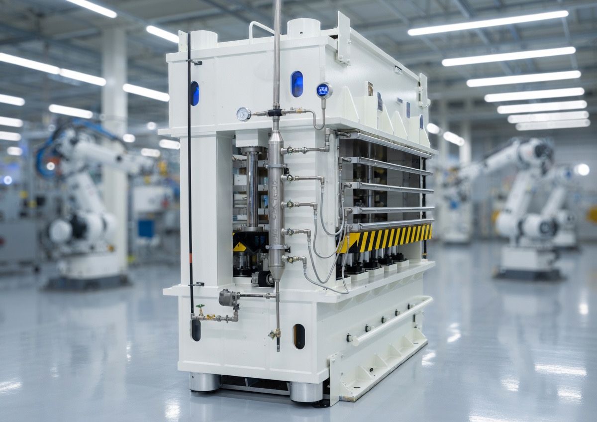 Rhodes Interform Multi Daylight Platen Press ideal for forming composite masterials